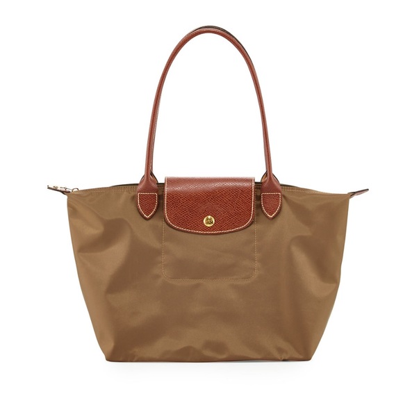 Longchamp Handbags - Medium Tan Longchamp Le Pilage Tote